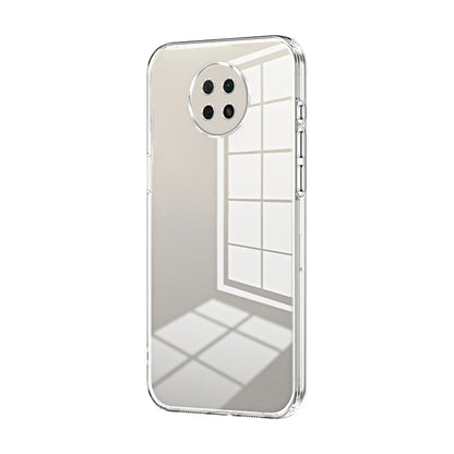 Xiaomi Redmi Note 9 5G Transparent Fine Hole Phone Case - Crystal Clear Vacuum Plating, Anti-Fingerprint, Shock-Absorbing TPU Frame