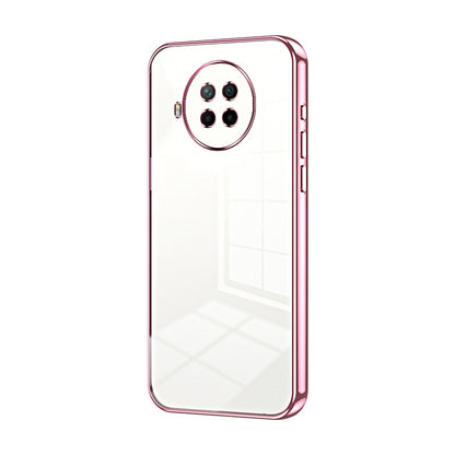 Xiaomi Redmi Note 9 Pro 5G Transparent Fine Hole Phone Case - Crystal Clear Vacuum Plating, Anti-Fingerprint, Shock-Absorbing TPU Frame