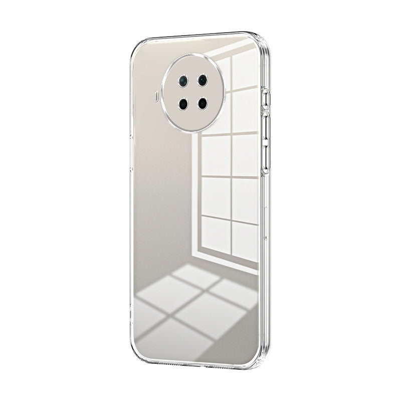 Xiaomi Mi 10T Lite Transparent Fine Hole Phone Case - Crystal Clear Vacuum Plating, Anti-Fingerprint, Shock-Absorbing TPU Frame