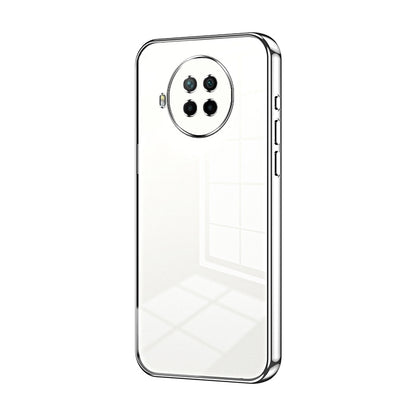 Xiaomi Redmi Note 9 Pro 5G Transparent Fine Hole Phone Case - Crystal Clear Vacuum Plating, Anti-Fingerprint, Shock-Absorbing TPU Frame