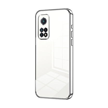 Xiaomi Redmi K30S Transparent Fine Hole Phone Case - Crystal Clear Vacuum Plating, Anti-Fingerprint, Shock-Absorbing TPU Frame