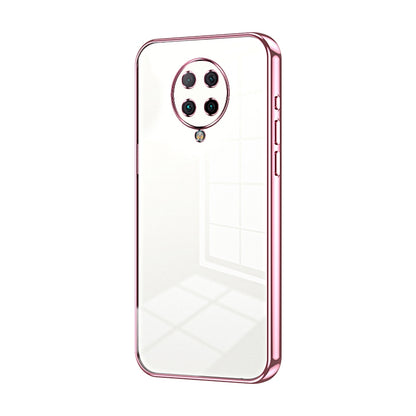 Xiaomi Redmi K30 Ultra Transparent Fine Hole Phone Case - Crystal Clear Vacuum Plating, Anti-Fingerprint, Shock-Absorbing TPU Frame
