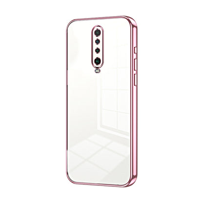 Xiaomi Redmi K30 5G Transparent Fine Hole Phone Case - Crystal Clear Vacuum Plating, Anti-Fingerprint, Shock-Absorbing TPU Frame