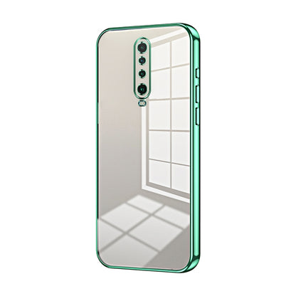 Xiaomi Redmi K30 5G Transparent Fine Hole Phone Case - Crystal Clear Vacuum Plating, Anti-Fingerprint, Shock-Absorbing TPU Frame