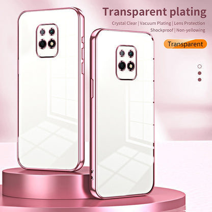 Xiaomi Redmi 10X 5G Transparent Fine Hole Phone Case - Crystal Clear Vacuum Plating, Anti-Fingerprint, Shock-Absorbing TPU Frame