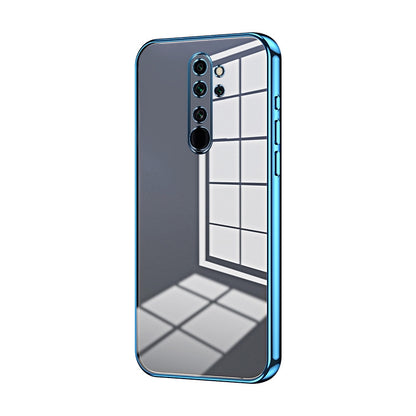 Xiaomi Redmi Note 8 Pro Transparent Fine Hole Phone Case - Crystal Clear Vacuum Plating, Anti-Fingerprint, Shock-Absorbing TPU Frame
