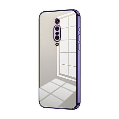 Xiaomi Redmi K20 Pro Transparent Fine Hole Phone Case - Crystal Clear Vacuum Plating, Anti-Fingerprint, Shock-Absorbing TPU Frame