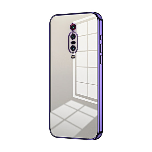 Xiaomi Redmi K20 Pro Transparent Fine Hole Phone Case - Crystal Clear Vacuum Plating, Anti-Fingerprint, Shock-Absorbing TPU Frame