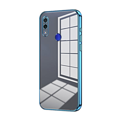 Xiaomi Redmi Note 7 Transparent Fine Hole Phone Case - Crystal Clear Vacuum Plating, Anti-Fingerprint, Shock-Absorbing TPU Frame