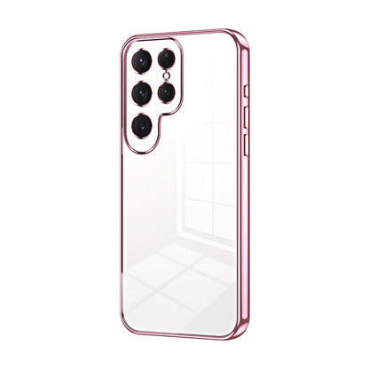 Samsung Galaxy S24 Ultra 5G Transparent Fine Hole Phone Case - Crystal Clear Vacuum Plating, Anti-Fingerprint, Shock-Absorbing TPU Frame-casify.uk