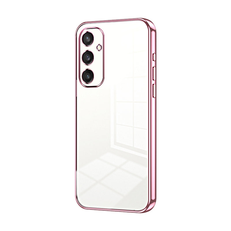 Samsung Galaxy S24+ 5G Transparent Fine Hole Phone Case - Crystal Clear Vacuum Plating, Anti-Fingerprint, Shock-Absorbing TPU Frame-casify.uk