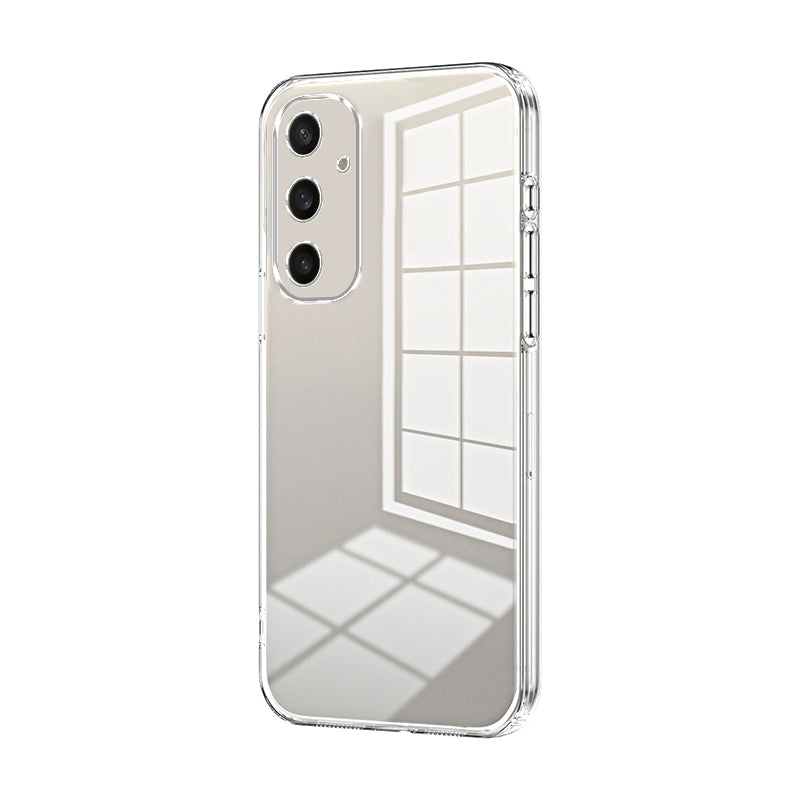 Samsung Galaxy S24+ 5G Transparent Fine Hole Phone Case - Crystal Clear Vacuum Plating, Anti-Fingerprint, Shock-Absorbing TPU Frame-casify.uk