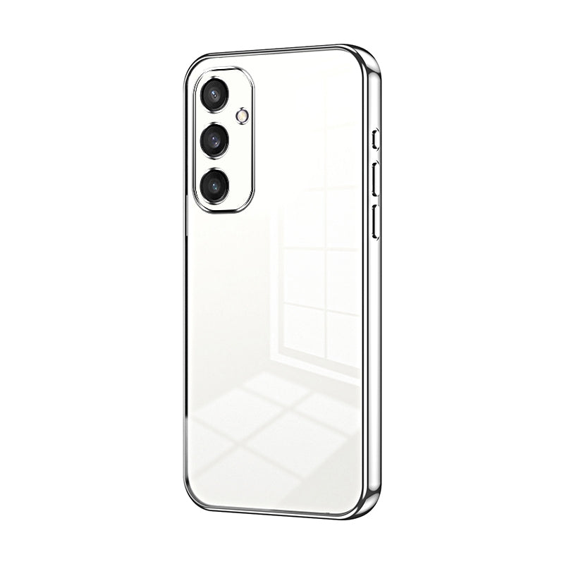 Samsung Galaxy S24 5G Transparent Fine Hole Phone Case - Crystal Clear Vacuum Plating, Anti-Fingerprint, Shock-Absorbing TPU Frame-casify.uk