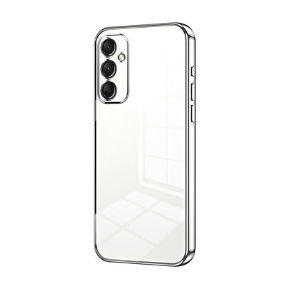 Samsung Galaxy A24 4G Transparent Fine Hole Phone Case - Crystal Clear Vacuum Plating, Anti-Fingerprint, Shock-Absorbing TPU Frame-casify.uk