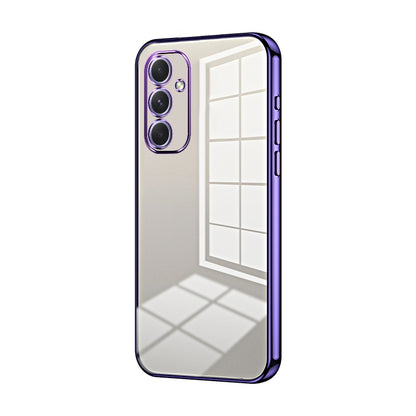 Samsung Galaxy A54 5G Transparent Fine Hole Phone Case - Crystal Clear Vacuum Plating, Anti-Fingerprint, Shock-Absorbing TPU Frame-casify.uk
