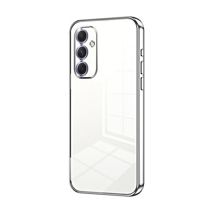 Samsung Galaxy A54 5G Transparent Fine Hole Phone Case - Crystal Clear Vacuum Plating, Anti-Fingerprint, Shock-Absorbing TPU Frame-casify.uk