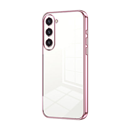 Samsung Galaxy S23+ 5G Transparent Fine Hole Phone Case - Crystal Clear Vacuum Plating, Anti-Fingerprint, Shock-Absorbing TPU Frame-casify.uk
