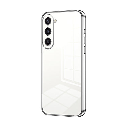 Samsung Galaxy S23+ 5G Transparent Fine Hole Phone Case - Crystal Clear Vacuum Plating, Anti-Fingerprint, Shock-Absorbing TPU Frame-casify.uk
