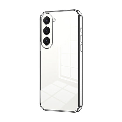 Samsung Galaxy S23 5G Transparent Fine Hole Phone Case - Crystal Clear Vacuum Plating, Anti-Fingerprint, Shock-Absorbing TPU Frame-casify.uk