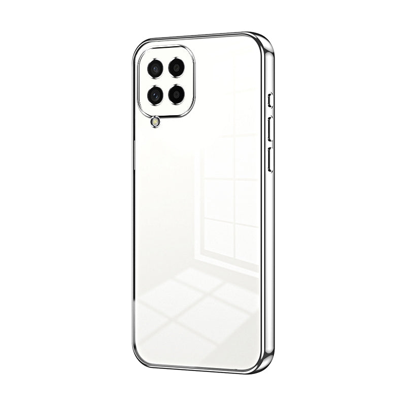 Samsung Galaxy M53 5G Transparent Fine Hole Phone Case - Crystal Clear Vacuum Plating, Anti-Fingerprint, Shock-Absorbing TPU Frame-casify.uk