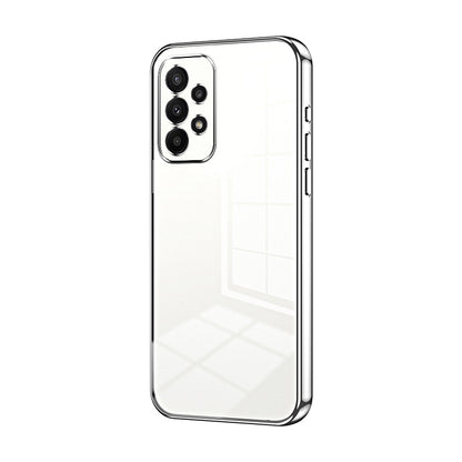 Samsung Galaxy A23 Transparent Fine Hole Phone Case - Crystal Clear Vacuum Plating, Anti-Fingerprint, Shock-Absorbing TPU Frame-casify.uk