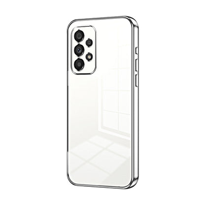 Samsung Galaxy A53 5G Transparent Fine Hole Phone Case - Crystal Clear Vacuum Plating, Anti-Fingerprint, Shock-Absorbing TPU Frame-casify.uk