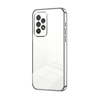 Samsung Galaxy A33 5G Transparent Fine Hole Phone Case - Crystal Clear Vacuum Plating, Anti-Fingerprint, Shock-Absorbing TPU Frame-casify.uk