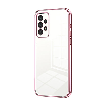 Samsung Galaxy A13 4G Transparent Fine Hole Phone Case - Crystal Clear Vacuum Plating, Anti-Fingerprint, Shock-Absorbing TPU Frame-casify.uk