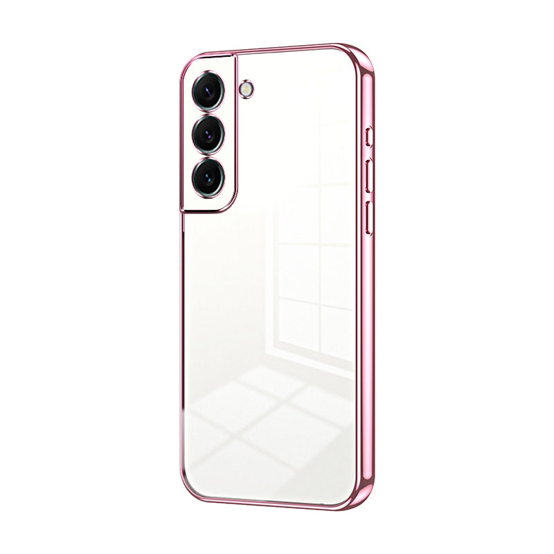 Samsung Galaxy S22+ 5G Transparent Fine Hole Phone Case - Crystal Clear Vacuum Plating, Anti-Fingerprint, Shock-Absorbing TPU Frame-casify.uk