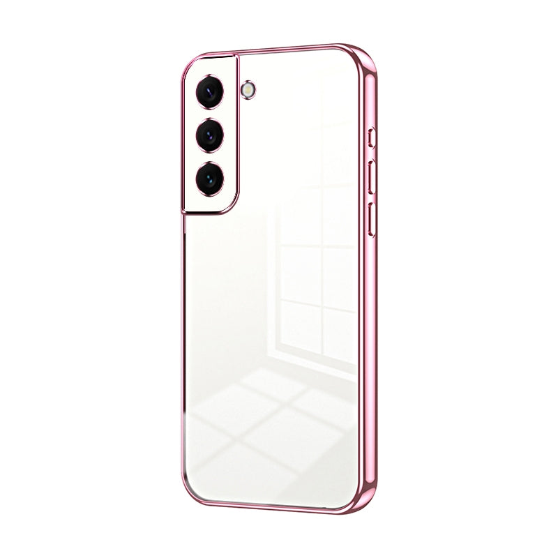 Samsung Galaxy S22 5G Transparent Fine Hole Phone Case - Crystal Clear Vacuum Plating, Anti-Fingerprint, Shock-Absorbing TPU Frame-casify.uk