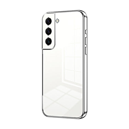Samsung Galaxy S22 5G Transparent Fine Hole Phone Case - Crystal Clear Vacuum Plating, Anti-Fingerprint, Shock-Absorbing TPU Frame-casify.uk
