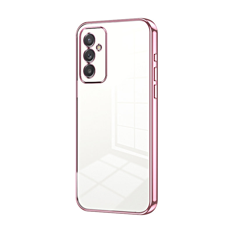 Samsung Galaxy A82 5G Transparent Fine Hole Phone Case - Crystal Clear Vacuum Plating, Anti-Fingerprint, Shock-Absorbing TPU Frame-casify.uk