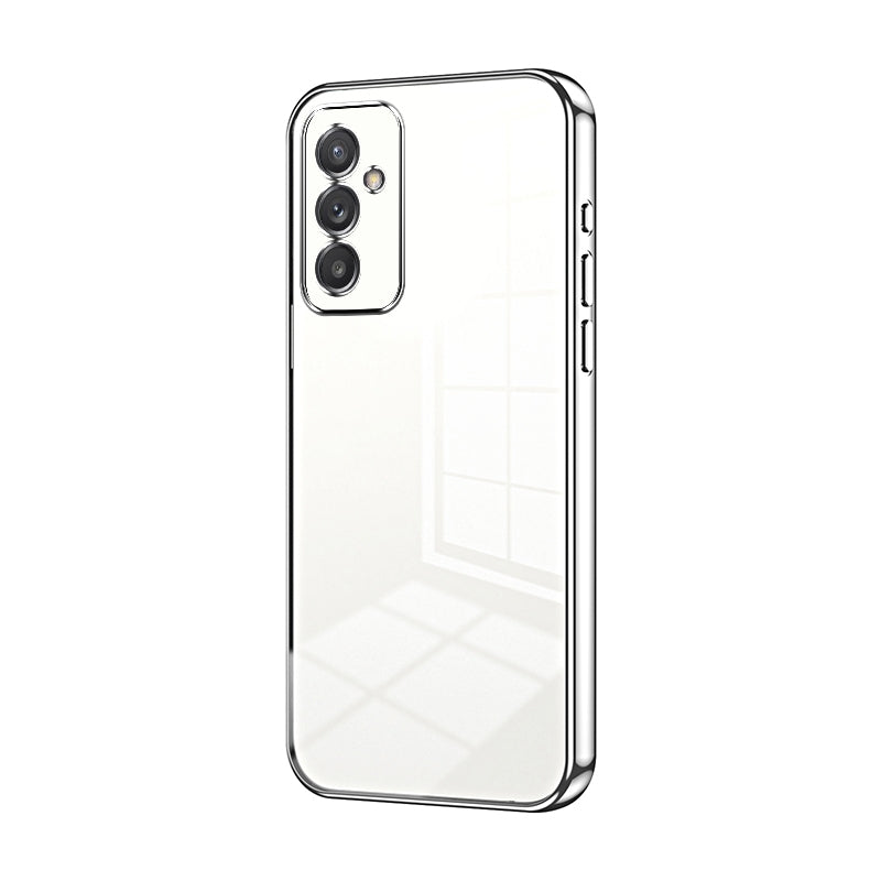Samsung Galaxy A82 5G Transparent Fine Hole Phone Case - Crystal Clear Vacuum Plating, Anti-Fingerprint, Shock-Absorbing TPU Frame-casify.uk