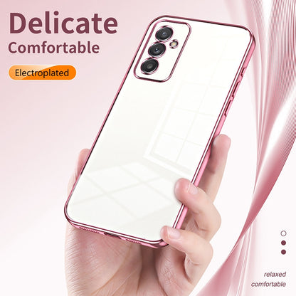 Samsung Galaxy A82 5G Transparent Fine Hole Phone Case - Crystal Clear Vacuum Plating, Anti-Fingerprint, Shock-Absorbing TPU Frame-casify.uk