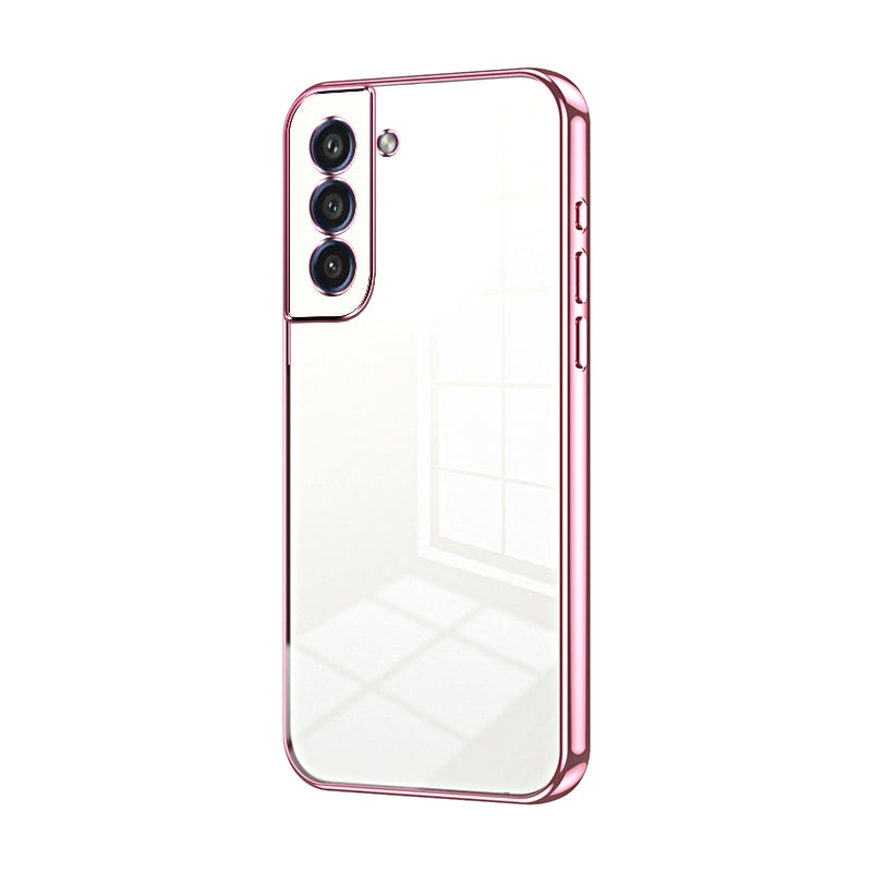 Samsung Galaxy S21 FE 5G Transparent Fine Hole Phone Case - Crystal Clear Vacuum Plating, Anti-Fingerprint, Shock-Absorbing TPU Frame-casify.uk
