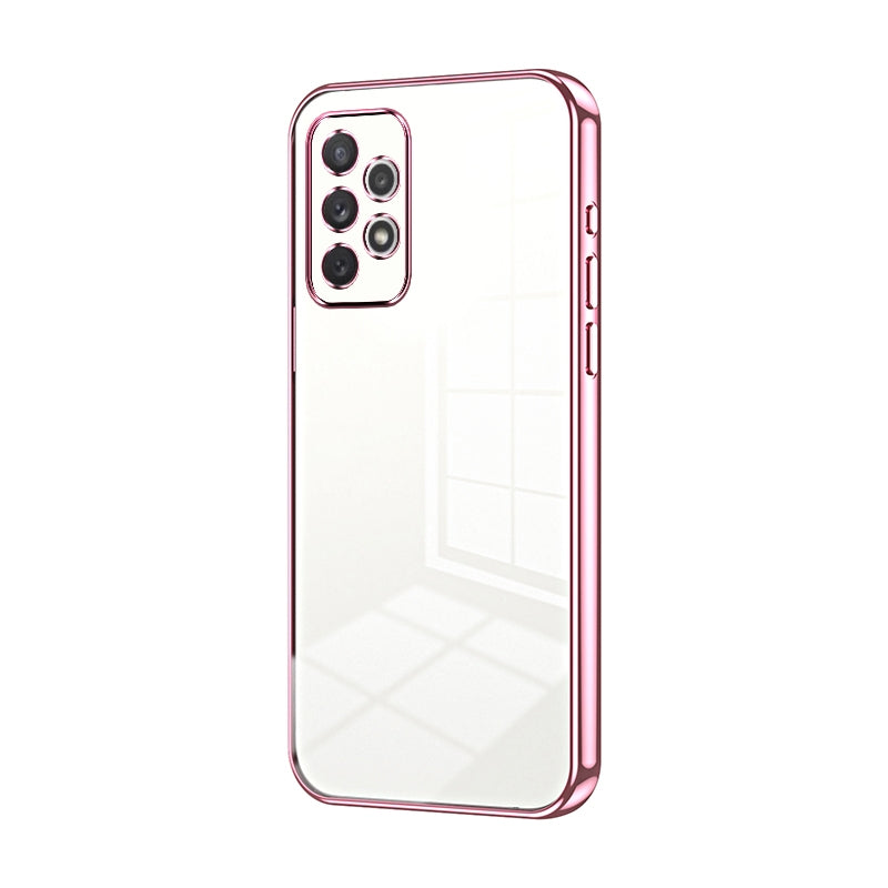 Samsung Galaxy A72 5G Transparent Fine Hole Phone Case - Crystal Clear Vacuum Plating, Anti-Fingerprint, Shock-Absorbing TPU Frame-casify.uk