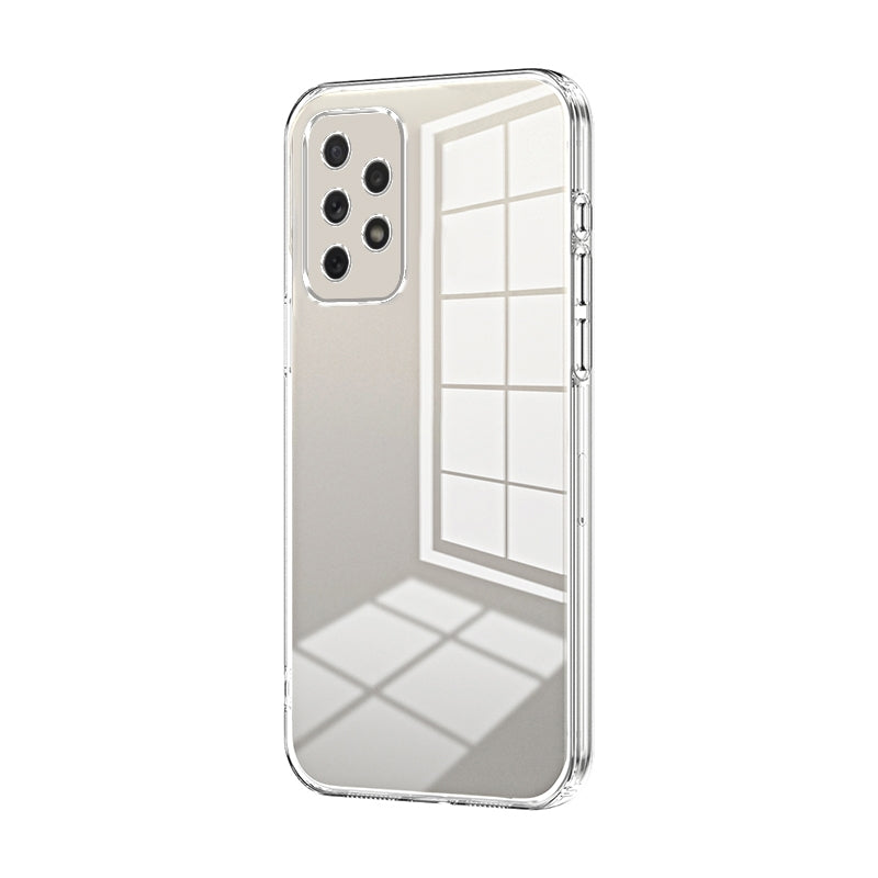 Samsung Galaxy A72 4G Transparent Fine Hole Phone Case - Crystal Clear Vacuum Plating, Anti-Fingerprint, Shock-Absorbing TPU Frame-casify.uk