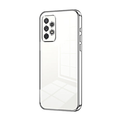 Samsung Galaxy A72 5G Transparent Fine Hole Phone Case - Crystal Clear Vacuum Plating, Anti-Fingerprint, Shock-Absorbing TPU Frame-casify.uk
