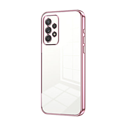 Samsung Galaxy A52 5G Transparent Fine Hole Phone Case - Crystal Clear Vacuum Plating, Anti-Fingerprint, Shock-Absorbing TPU Frame-casify.uk