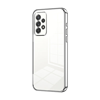 Samsung Galaxy A52 5G Transparent Fine Hole Phone Case - Crystal Clear Vacuum Plating, Anti-Fingerprint, Shock-Absorbing TPU Frame-casify.uk