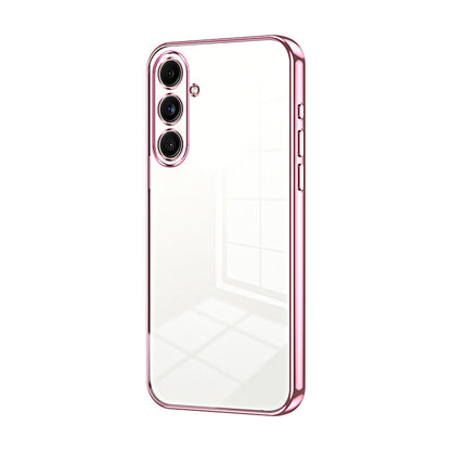 Samsung Galaxy C55 Transparent Fine Hole Phone Case - Crystal Clear Vacuum Plating, Anti-Fingerprint, Shock-Absorbing TPU Frame-casify.uk
