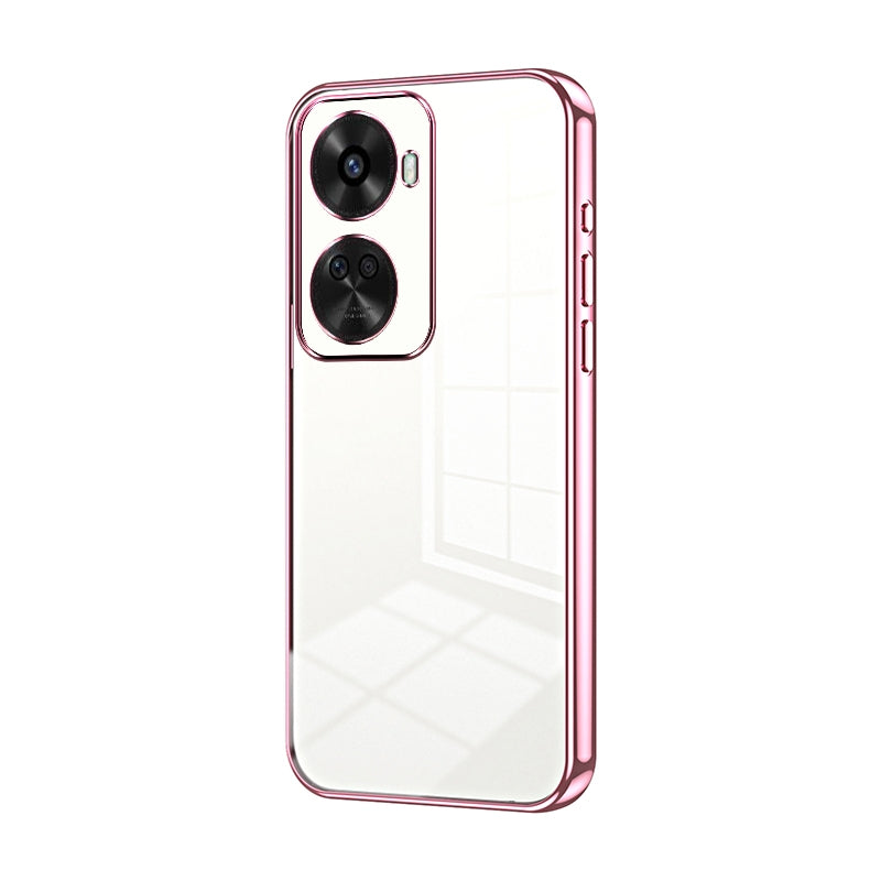 Huawei nova 11 SE Transparent Fine Hole Phone Case - Crystal Clear Vacuum Plating, Anti-Fingerprint, Shock-Absorbing TPU Frame