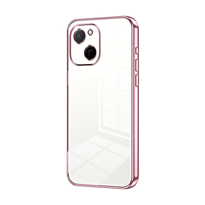Huawei Maimang A20 Transparent Fine Hole Phone Case - Crystal Clear Vacuum Plating, Anti-Fingerprint, Shock-Absorbing TPU Frame