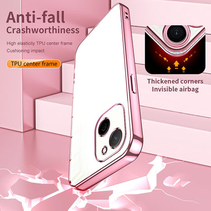 Huawei Maimang A20 Transparent Fine Hole Phone Case - Crystal Clear Vacuum Plating, Anti-Fingerprint, Shock-Absorbing TPU Frame