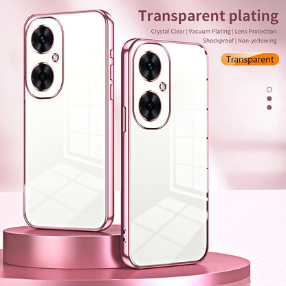 Huawei Maimang 20 Transparent Fine Hole Phone Case - Crystal Clear Vacuum Plating, Anti-Fingerprint, Shock-Absorbing TPU Frame