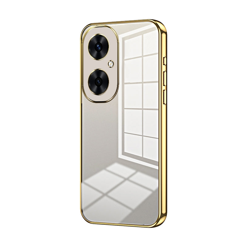 Huawei Maimang 20 Transparent Fine Hole Phone Case - Crystal Clear Vacuum Plating, Anti-Fingerprint, Shock-Absorbing TPU Frame