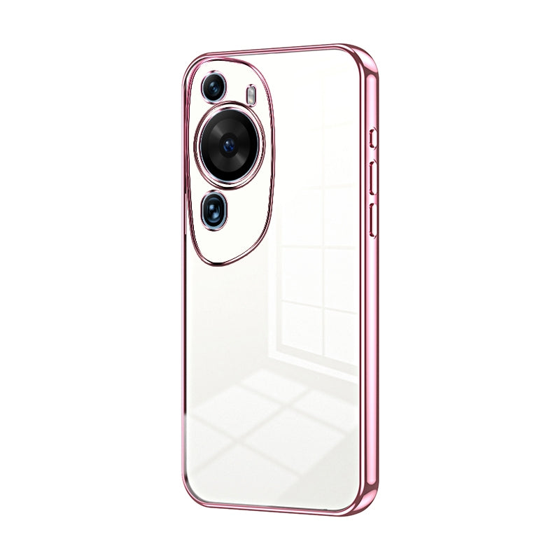 Huawei P60 Art Transparent Fine Hole Phone Case - Crystal Clear Vacuum Plating, Anti-Fingerprint, Shock-Absorbing TPU Frame