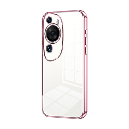 Huawei P60 Art Transparent Fine Hole Phone Case - Crystal Clear Vacuum Plating, Anti-Fingerprint, Shock-Absorbing TPU Frame