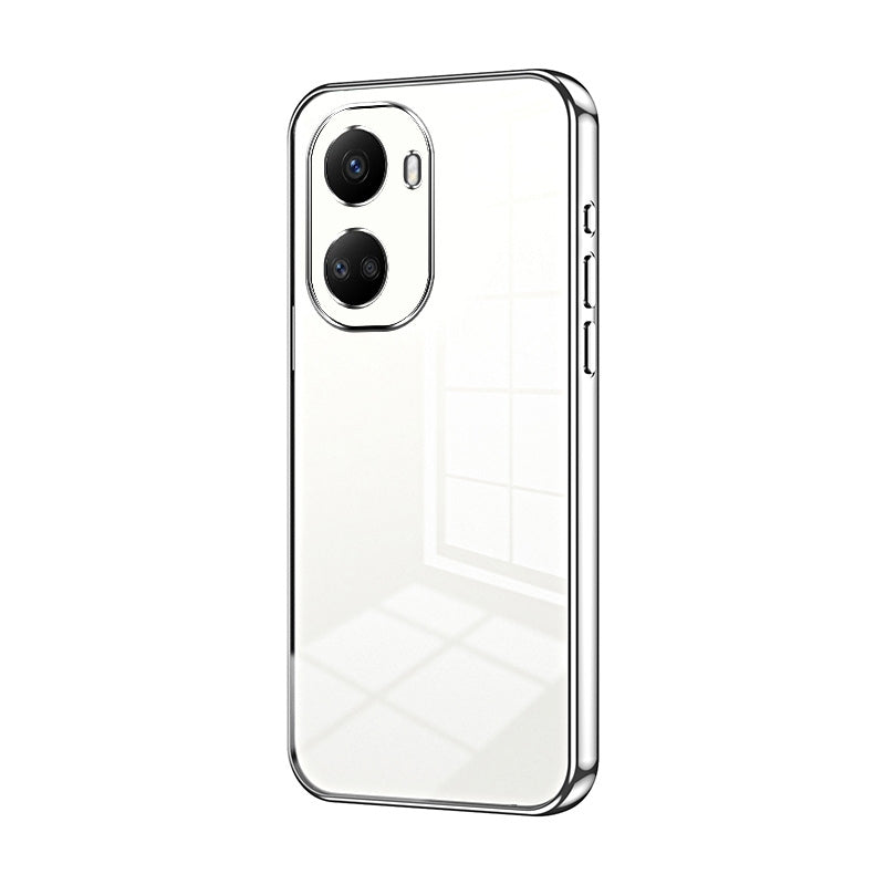 Huawei nova 10 SE Transparent Fine Hole Phone Case - Crystal Clear Vacuum Plating, Anti-Fingerprint, Shock-Absorbing TPU Frame