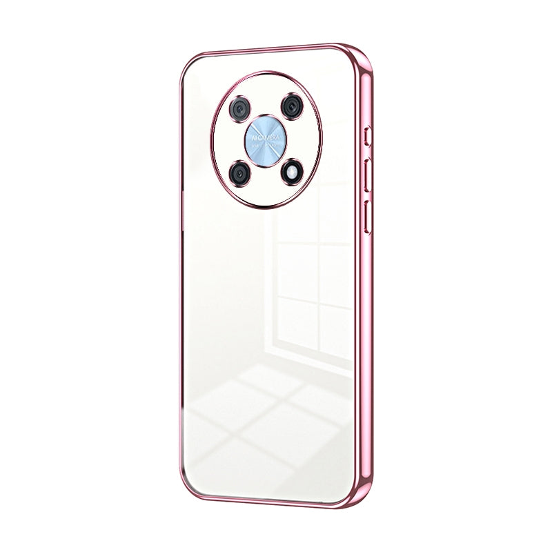 Huawei Enjoy 50 Pro Transparent Fine Hole Phone Case - Crystal Clear Vacuum Plating, Anti-Fingerprint, Shock-Absorbing TPU Frame
